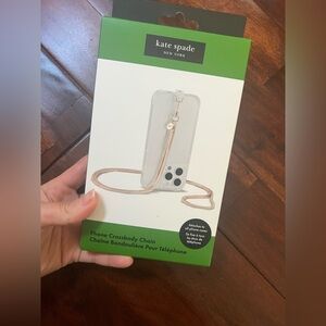 kate spade new york Crossbody Phone Chain - Neck Chain Holder - Heart of Gold